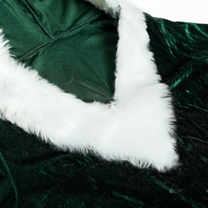 YESFASHION Green Red Christmas Costume Performance