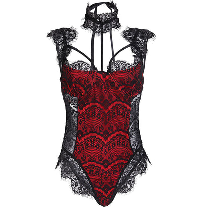 YESFASHION See Through Sexy Jumpsuit Sexy Lingerie