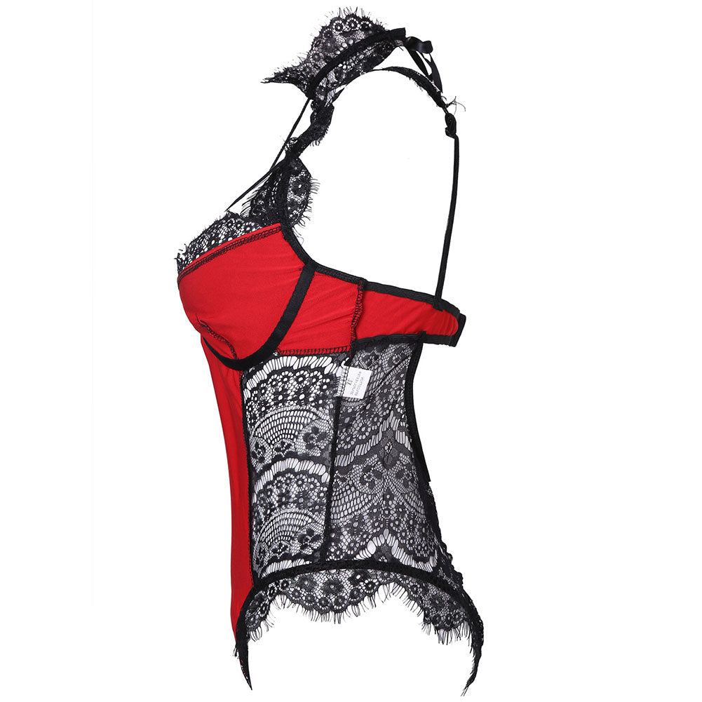 YESFASHION See Through Sexy Jumpsuit Sexy Lingerie