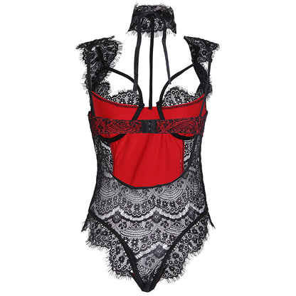 YESFASHION See Through Sexy Jumpsuit Sexy Lingerie