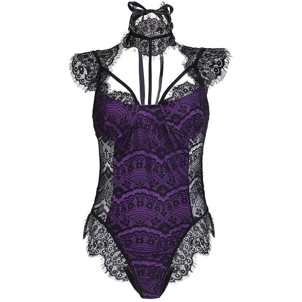 YESFASHION See Through Sexy Jumpsuit Sexy Lingerie