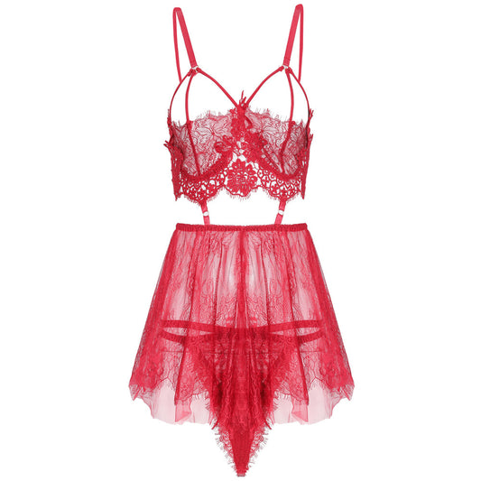 YESFASHION Sexy See-through Sexy Lingerie Ladies Pajamas