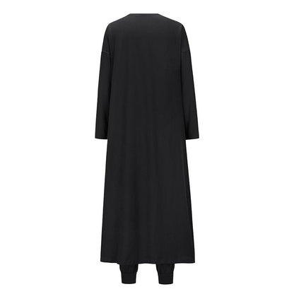 YESFASHION Knit Trio Set Slim Fit Tank Tops Trousers Pants