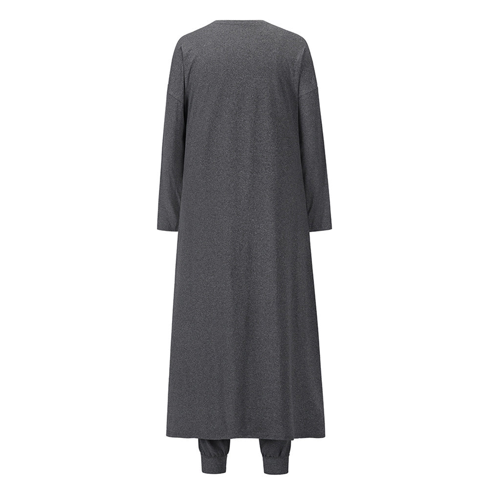 YESFASHION Knit Trio Set Slim Fit Tank Tops Trousers Pants