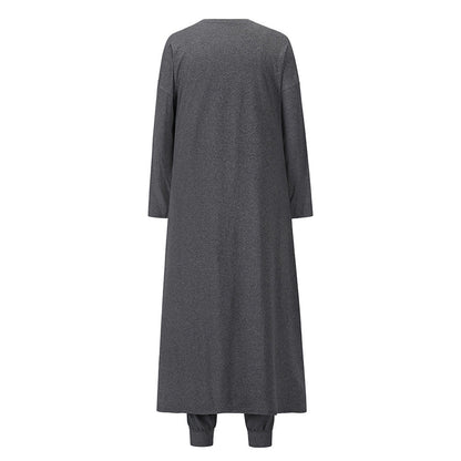 YESFASHION Knit Trio Set Slim Fit Tank Tops Trousers Pants