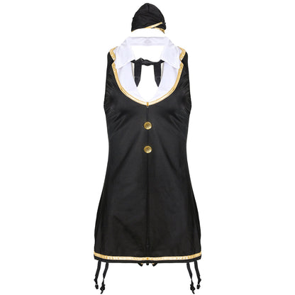 YESFASHION Sexy Stewardess Costume Cosplay Ladies Uniform