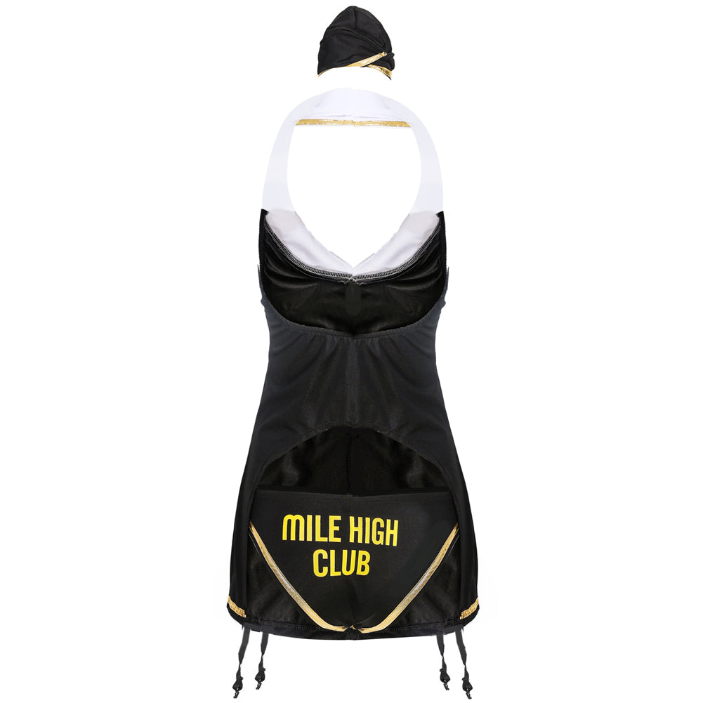 YESFASHION Sexy Stewardess Costume Cosplay Ladies Uniform