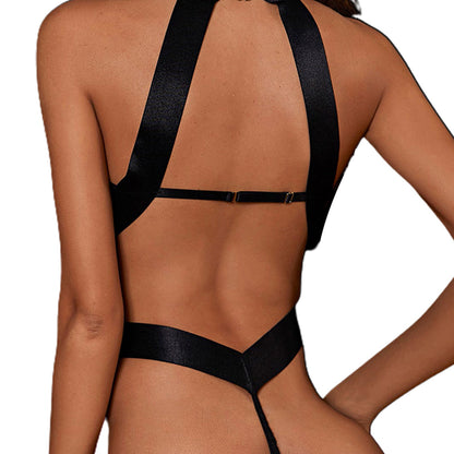 YESFASHION Strappy Sexy Hollow Wire Harness Underwear Jumpsuit