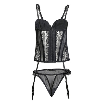 YESFASHION Sling Corset Bust Corset Tights Sexy Underwear