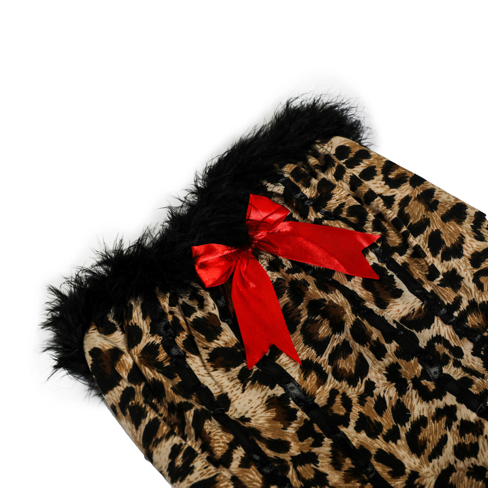 YESFASHION Leopard Print Role Play Women Cosplay Sexy Lingerie Cat