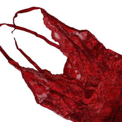 YESFASHION Women Sexy Underwear Mesh One-piece Pajamas