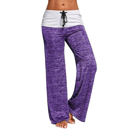 YESFASHION Women Sports Trousers Outdoor Casual Wide-leg Pants