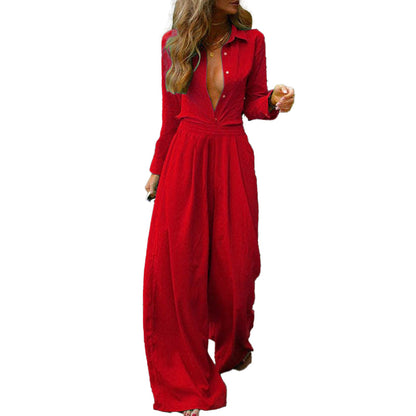 YESFASHION Women Clothing Elegant Commuting Solid Color Suit