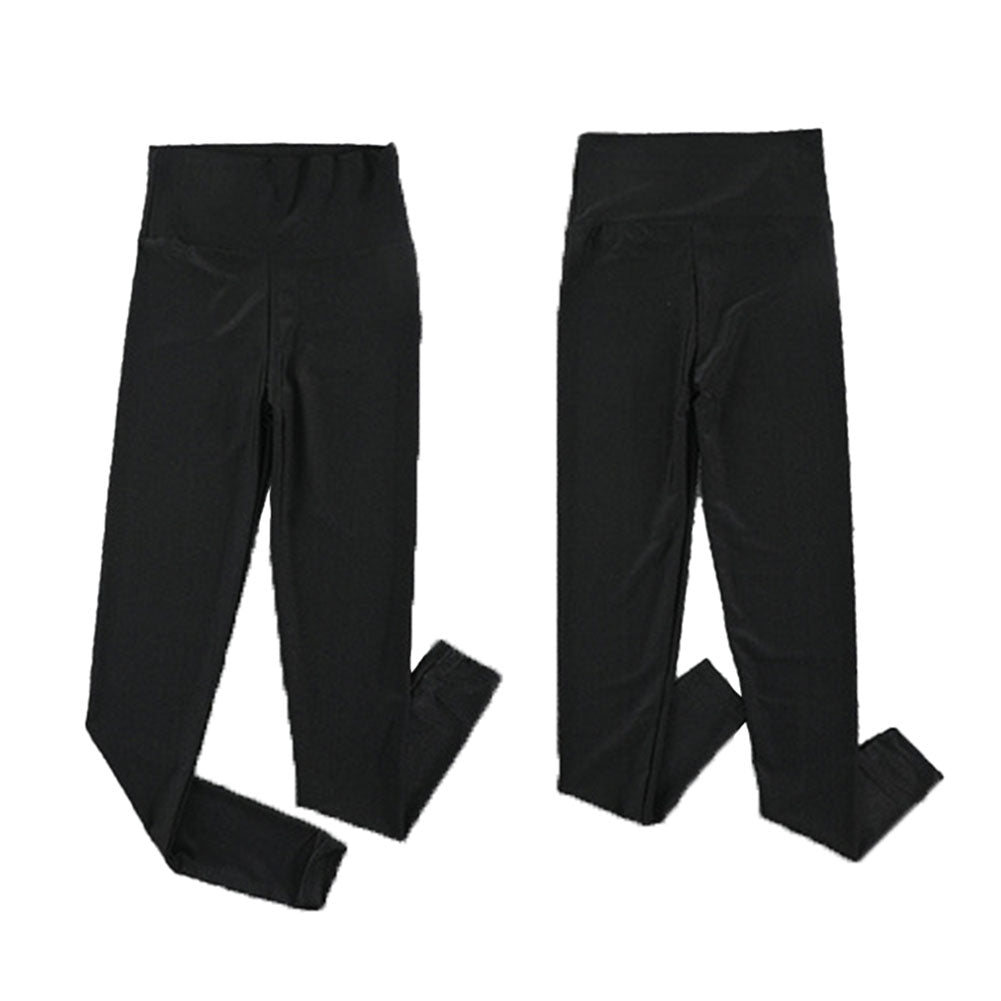 YESFASHION High Waist Elastic Solid Color Slim Fit Sports Casual Pants