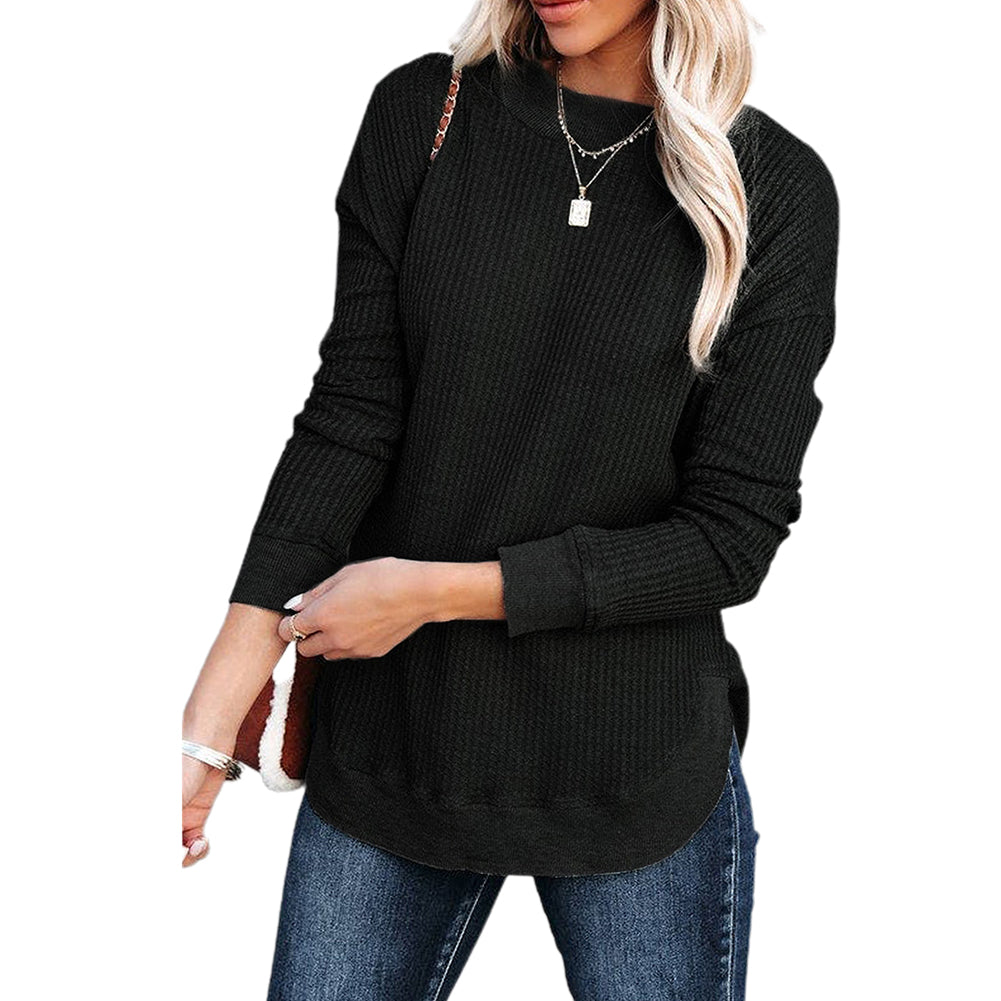 YESFASHION Sweater Women Autumn Cross-border Simple Tops