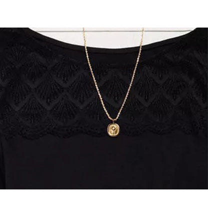 YESFASHION Slim Bottoming Tops Women Lace Stitching Hollow