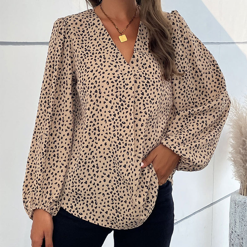 YESFASHION New Leopard Print Long-sleeved Shirt Design PBY-10B4