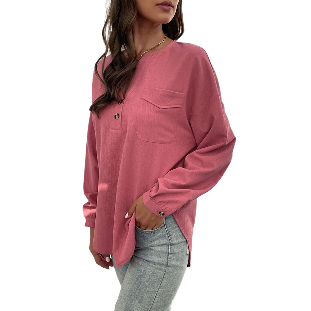 YESFASHION Fashion Women Long-sleeved Shirt Female Tops