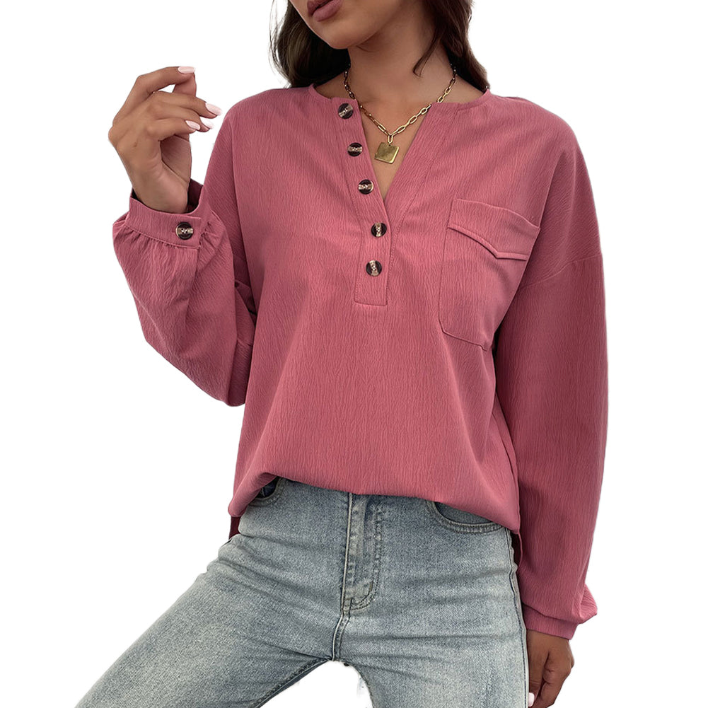 YESFASHION Fashion Women Long-sleeved Shirt Female Tops
