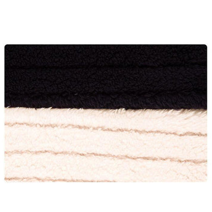 YESFASHION Women Lapel Long-sleeved Coats Fleece Casual Jacket