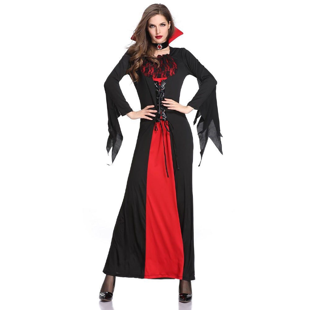 YESFASHION Halloween Costume Queen Dress Easter Female