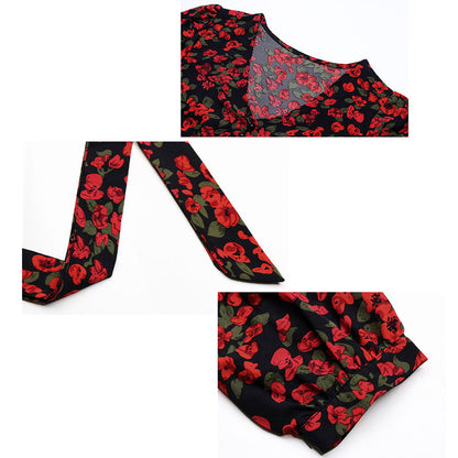 YESFASHION Women Temperament New Luxury Long-sleeved Dress