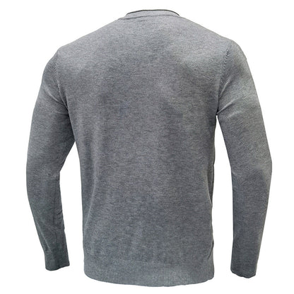 YESFASHION Men Knitwear Bottom Round Neck Casual Sweaters