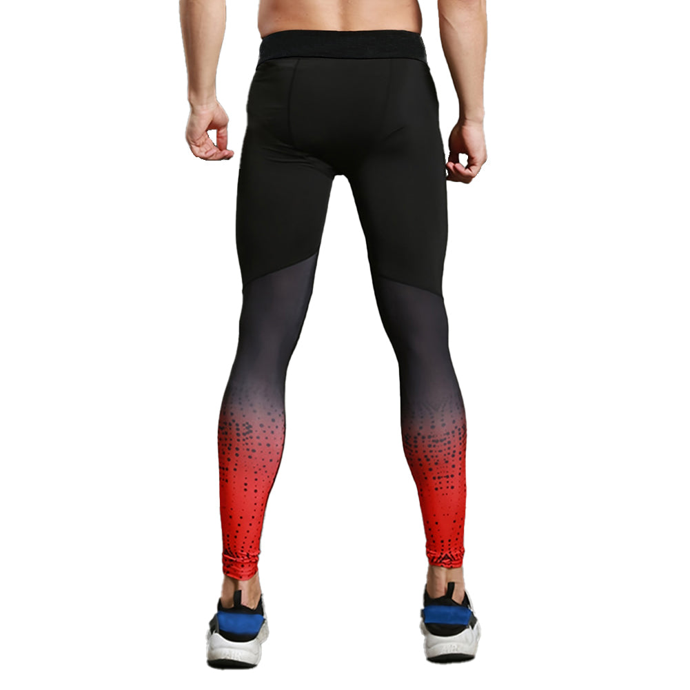 YESFASHION Men Gradient Compression Pants