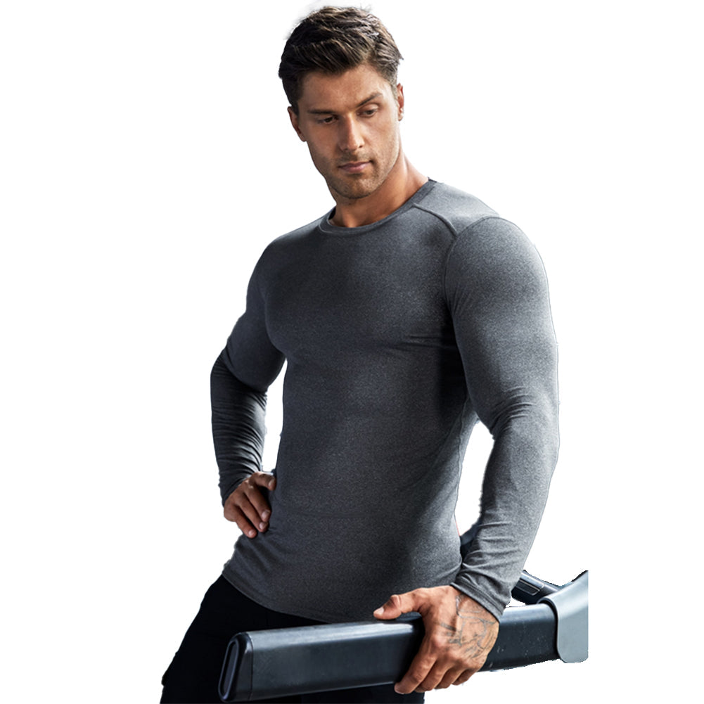 YESFASHION Spandex Men Compression Tops
