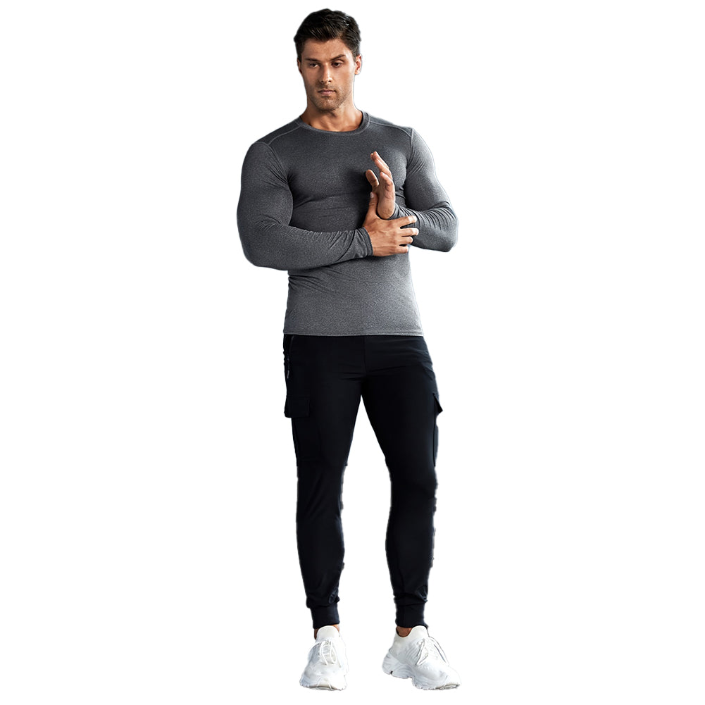 YESFASHION Spandex Men Compression Tops