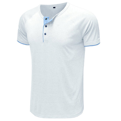 YESFASHION Summer Foreign Trade Men Short-sleeved T-shirt