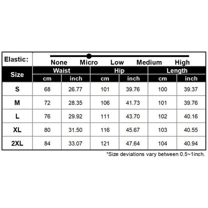 YESFASHION Elastic Waist Solid Belt Wide Leg Pants Trousers Pants