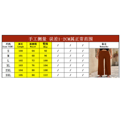 YESFASHION Breathable Stretch Casual Outdoor Wide Leg Pants