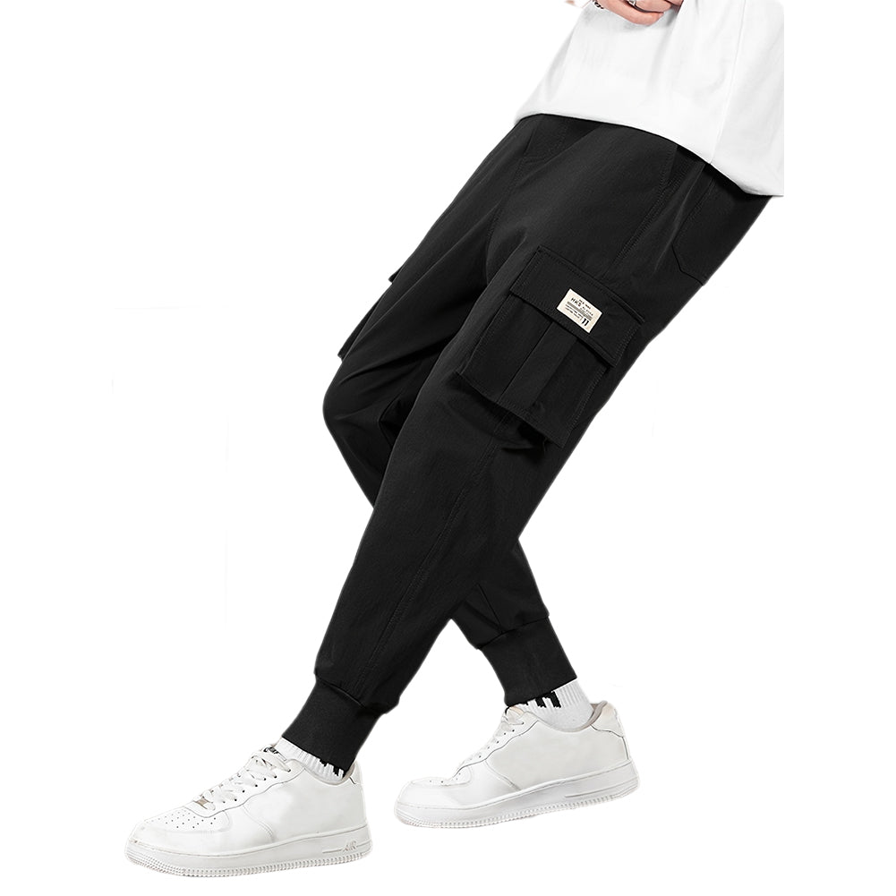 YESFASHION Men Cargo Pocket Casual Pants