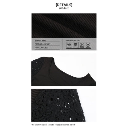 YESFASHION Fashion Foreign Trade Women Long-sleeved Bodysuit