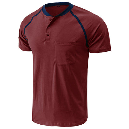YESFASHION Men Henley Casual Shirt