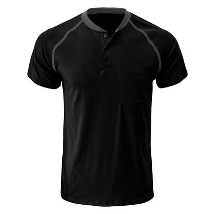 YESFASHION Men Henley Casual Shirt