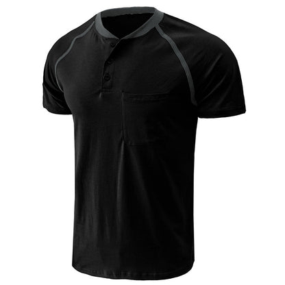 YESFASHION Men Henley Casual Shirt