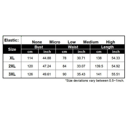 YESFASHION Art Illusion Plus Size Dress Short-sleeved Chiffon Long Dress