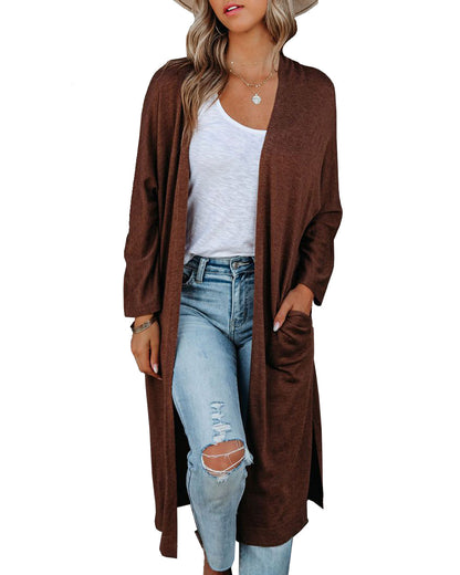 Women's Long Sleeve Cardigan Knit Sweater