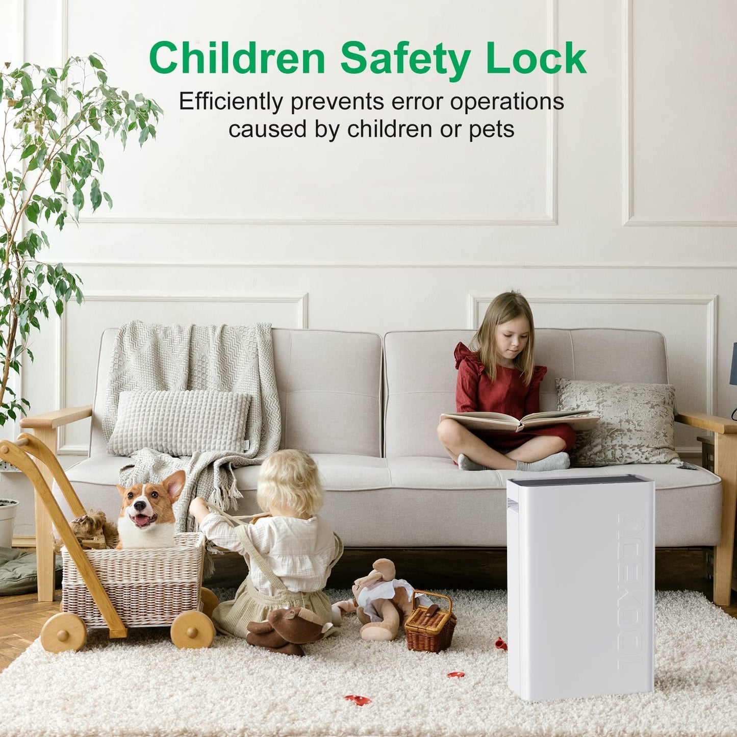 ACEKOOL Air Purifier AF1 4-Stage Filtration Germ Guardian Air Purifier UK Plug