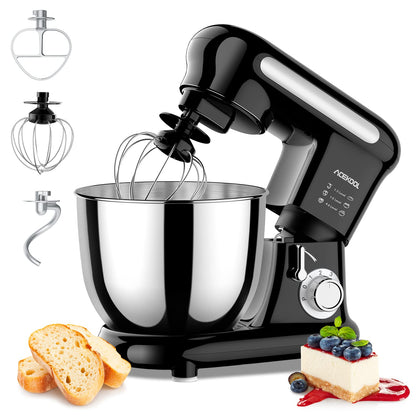 ACEKOOL Stand Mixer MC3 4QT 6 Speeds Tilt-Head Small Food Mixers EU Plug