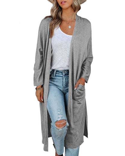 Women's Long Sleeve Cardigan Knit Sweater