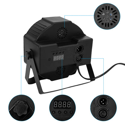 LITAKE Party Lights 36 LED RGB Stage Lights 4 Packs