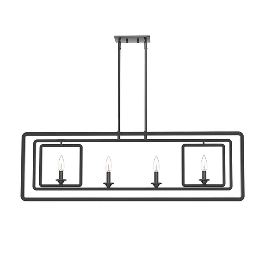 4-Light Kitchen Island Pendant Light Modern Chandelier Industrial Ceiling Lighting Fixture