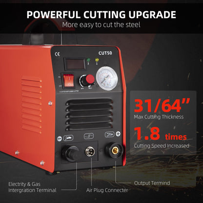 GARVEE Plasma Cutter 50Amp Non-Touch Portable Cutting Machine