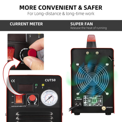 GARVEE Plasma Cutter 50Amp Non-Touch Portable Cutting Machine
